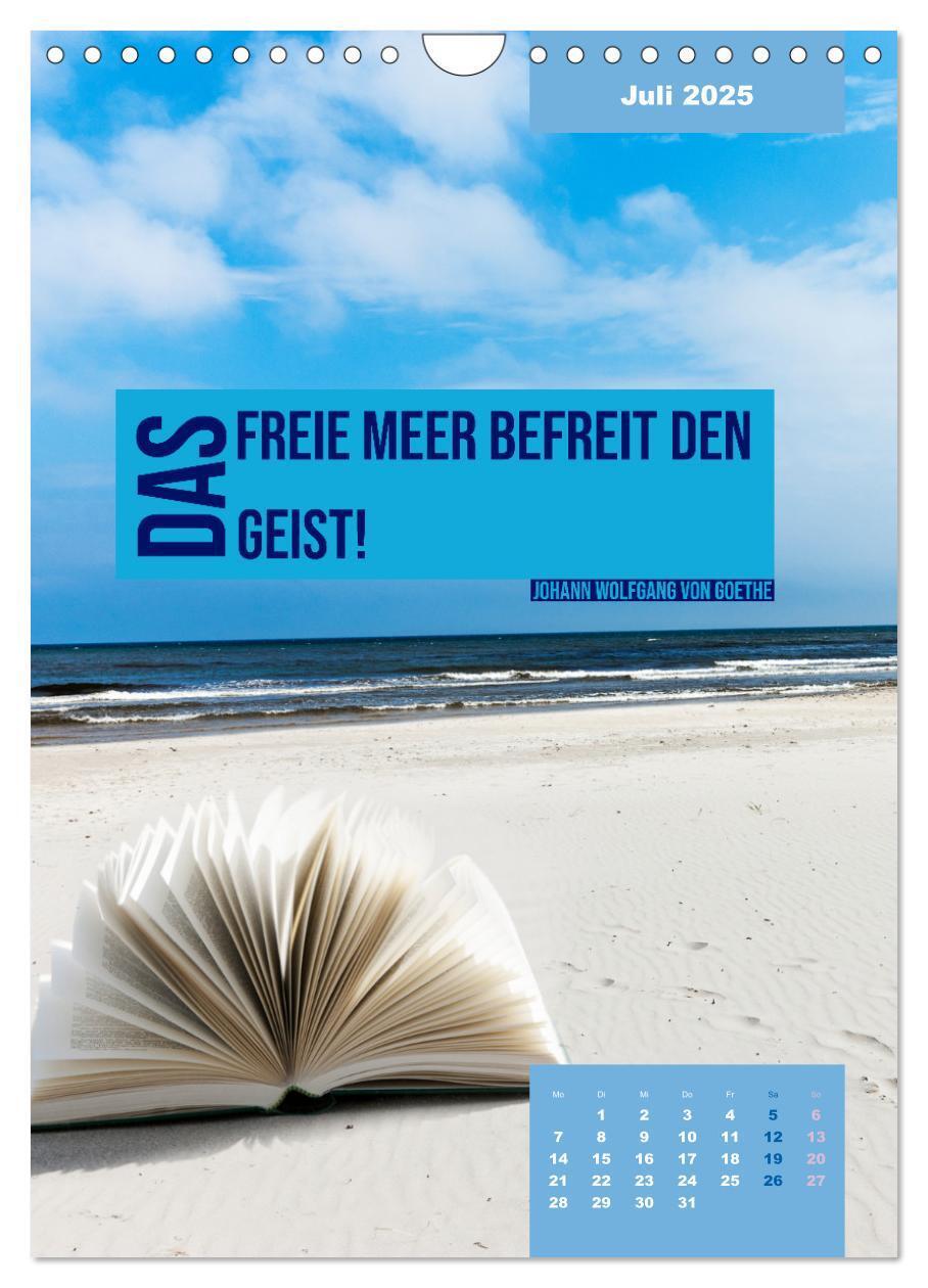 Bild: 9783435882434 | Verrückt nach MEER - Wellen - Strand - Zitate (Wandkalender 2025...