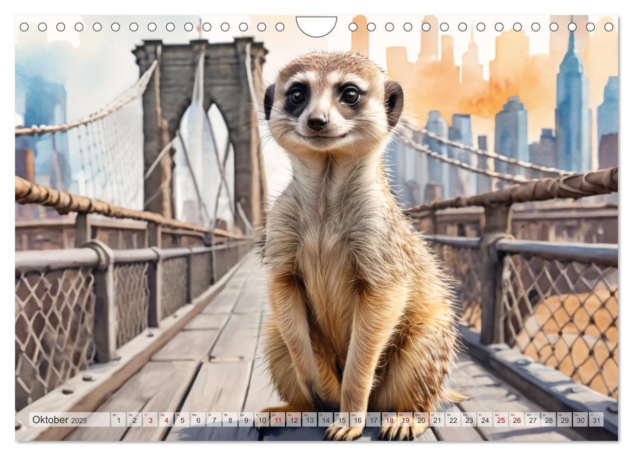 Bild: 9783383797880 | Erdmännchen in New York City (Wandkalender 2025 DIN A4 quer),...