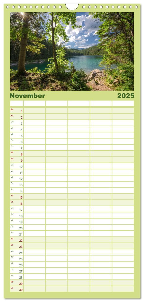 Bild: 9783457115176 | Familienplaner 2025 - Bergwelten mit 5 Spalten (Wandkalender, 21 x...