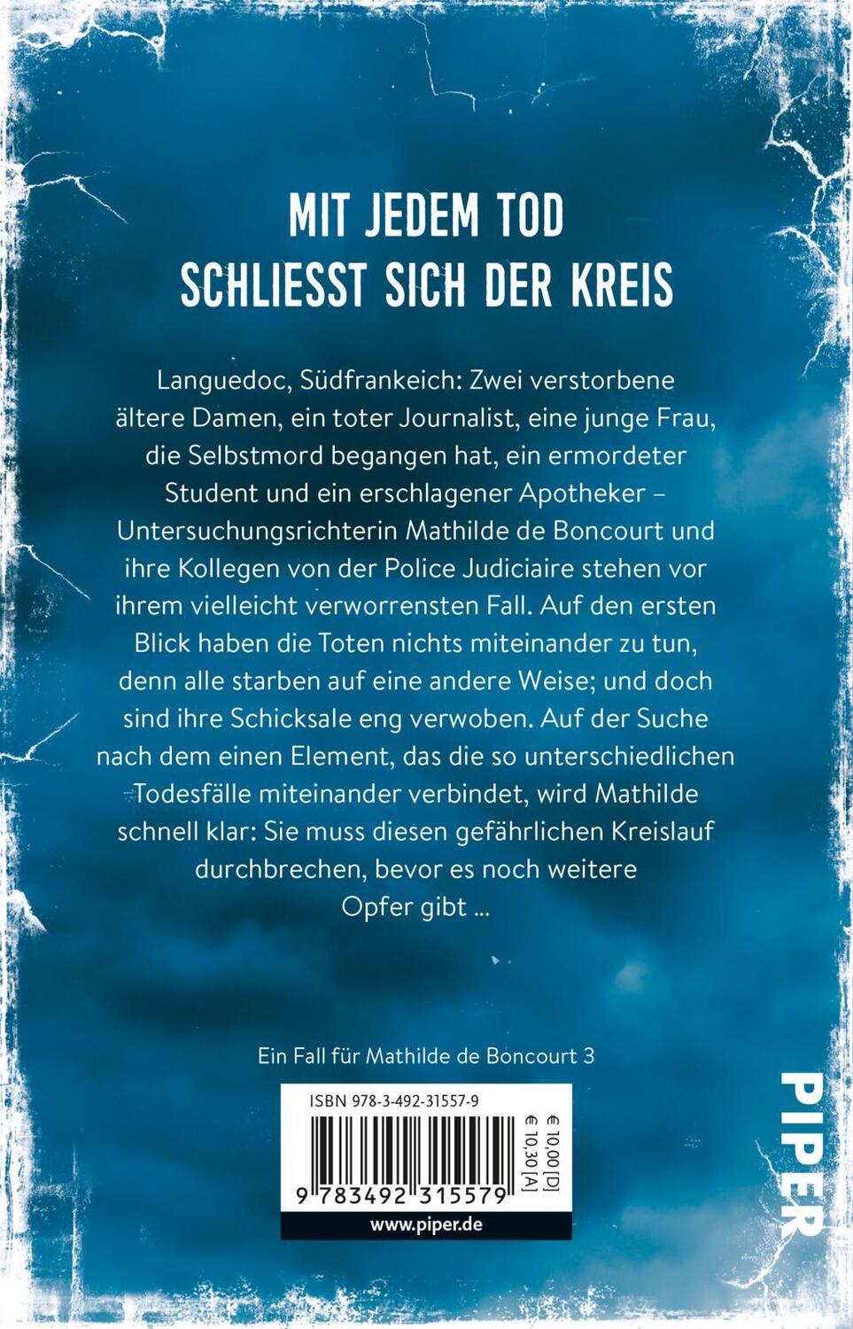 Rückseite: 9783492315579 | Die Richterin und der Kreis der Toten | Liliane Fontaine | Taschenbuch