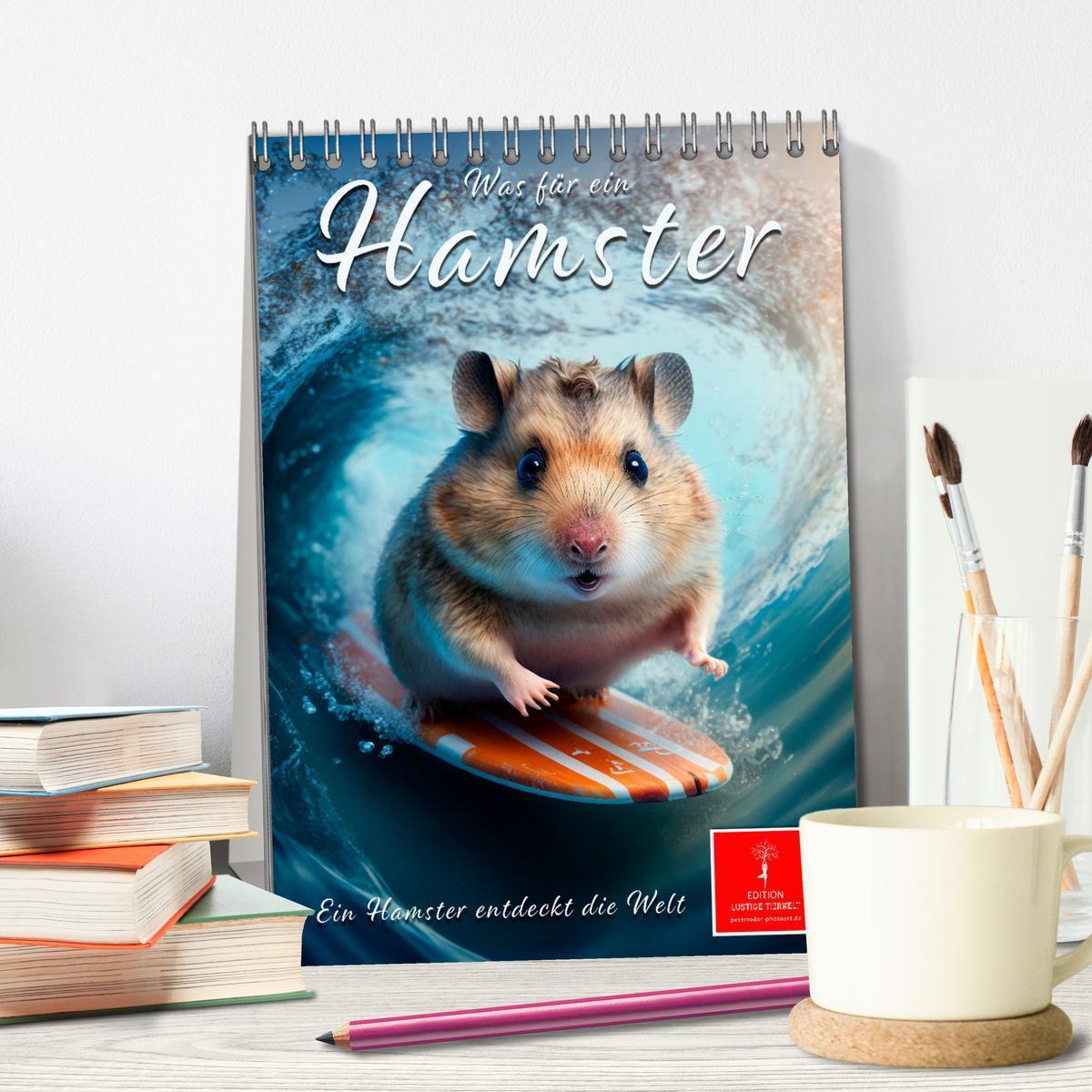 Bild: 9783435885084 | Was für ein Hamster (Tischkalender 2025 DIN A5 hoch), CALVENDO...