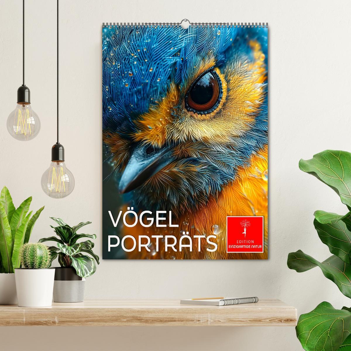 Bild: 9783383774607 | Vögel Porträts (Wandkalender 2025 DIN A2 hoch), CALVENDO...