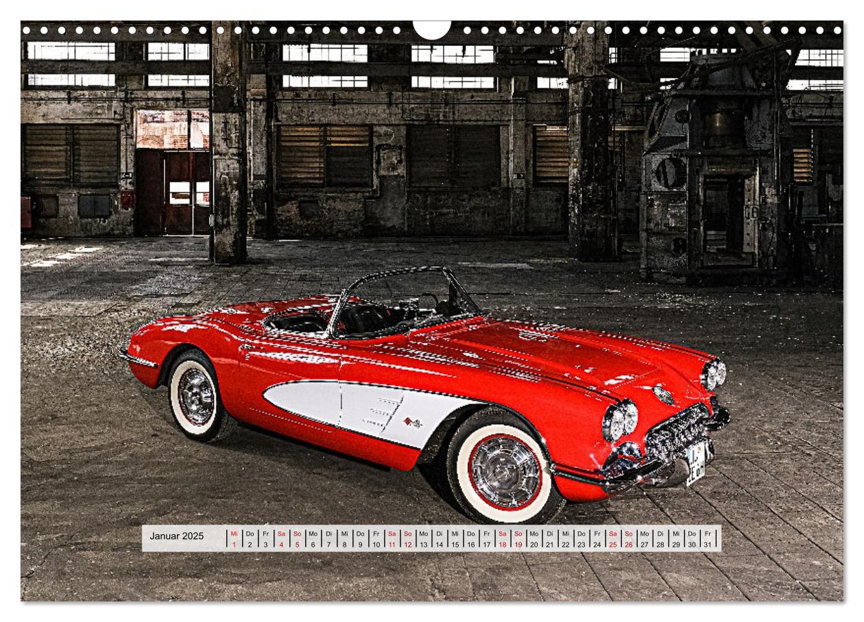 Bild: 9783383998232 | American Deam Car Corvette C1 (Wandkalender 2025 DIN A3 quer),...