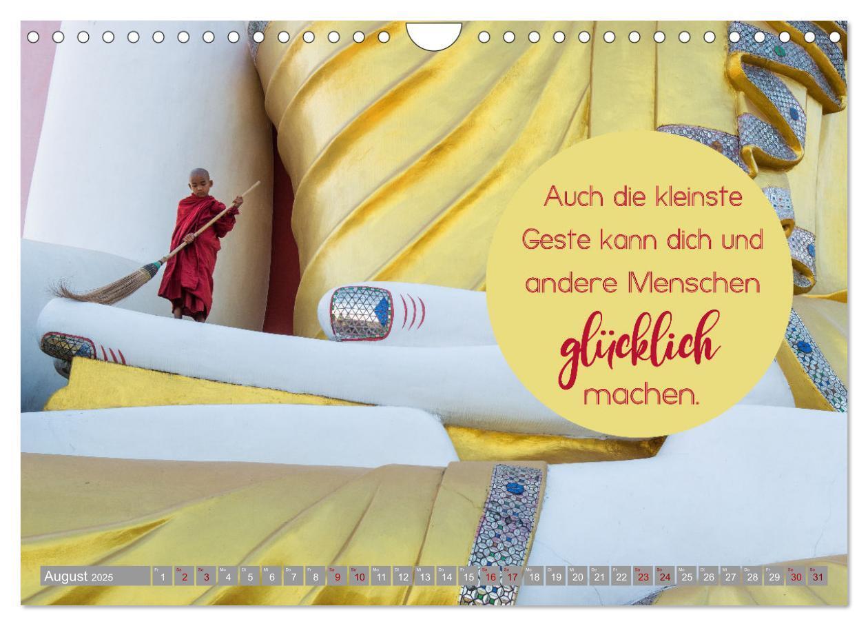 Bild: 9783435067152 | ACHTSAMKEIT - Wege des Glücks (Wandkalender 2025 DIN A4 quer),...