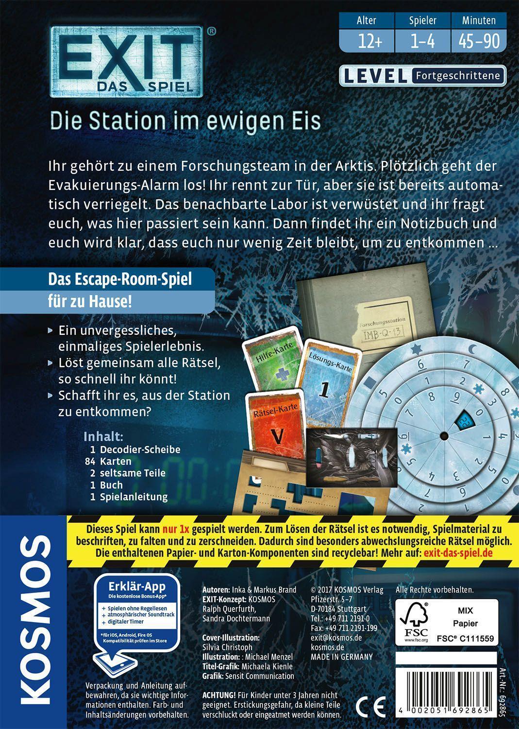 Bild: 4002051692865 | Exit - Die Station im ewigen Eis | Das Spiel für 1-6 Spieler | Spiel