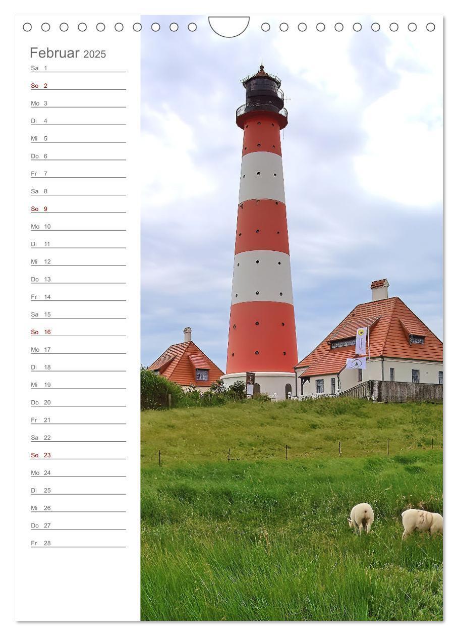 Bild: 9783435852789 | Leuchtender Geburtstagskalender - Leuchttürme an Ost-und Nordsee...