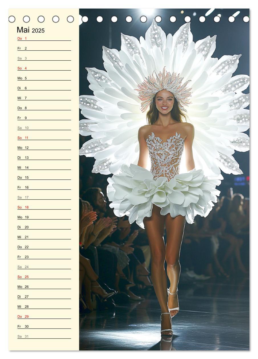 Bild: 9783457226568 | Blütenzauber. High Fashion auf dem Catwalk (Tischkalender 2025 DIN...