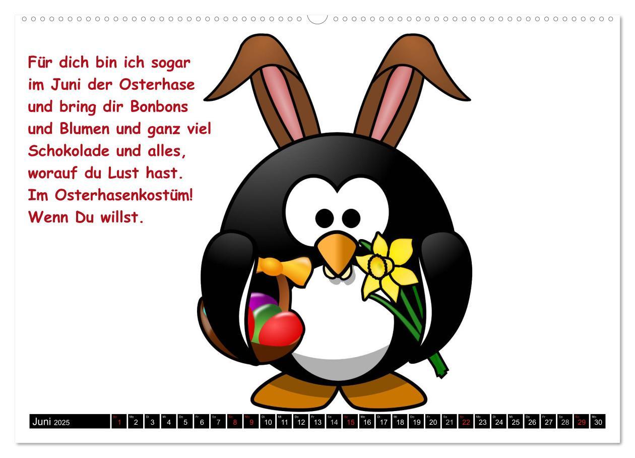 Bild: 9783435713028 | Pinguin-Elfe (hochwertiger Premium Wandkalender 2025 DIN A2 quer),...