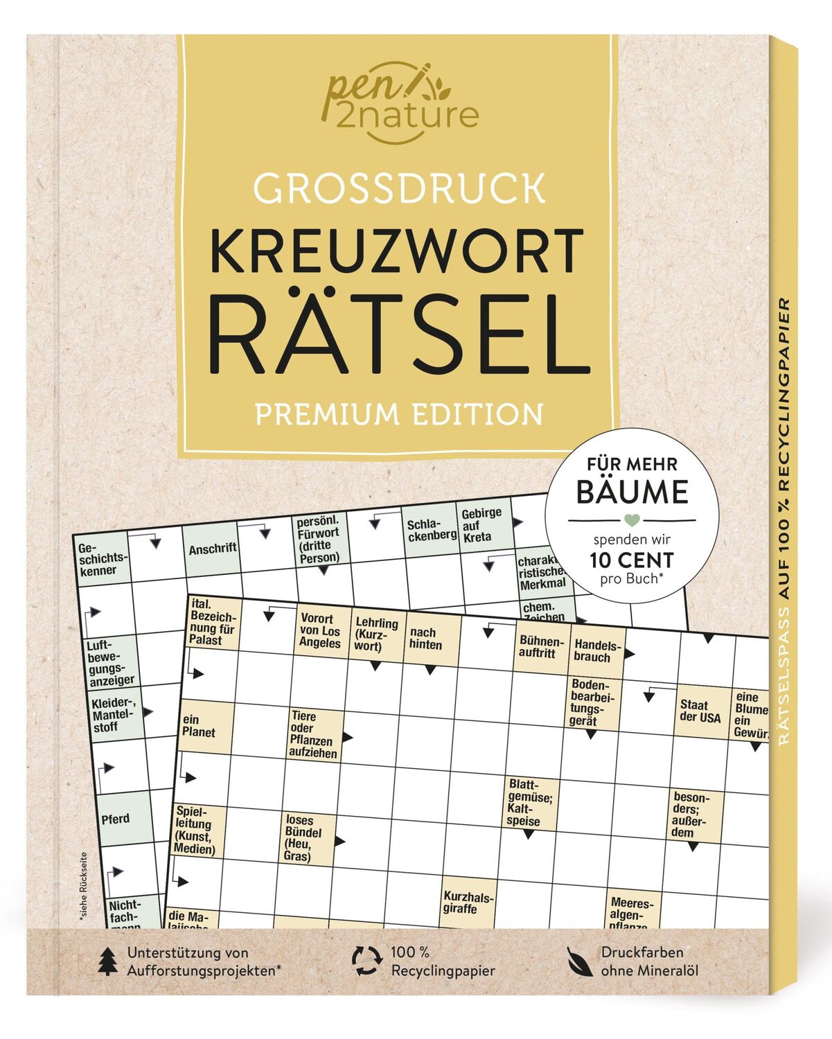 Cover: 9783987640872 | Großdruck Kreuzworträtsel | Pen2nature | Taschenbuch | 176 S. | 2024