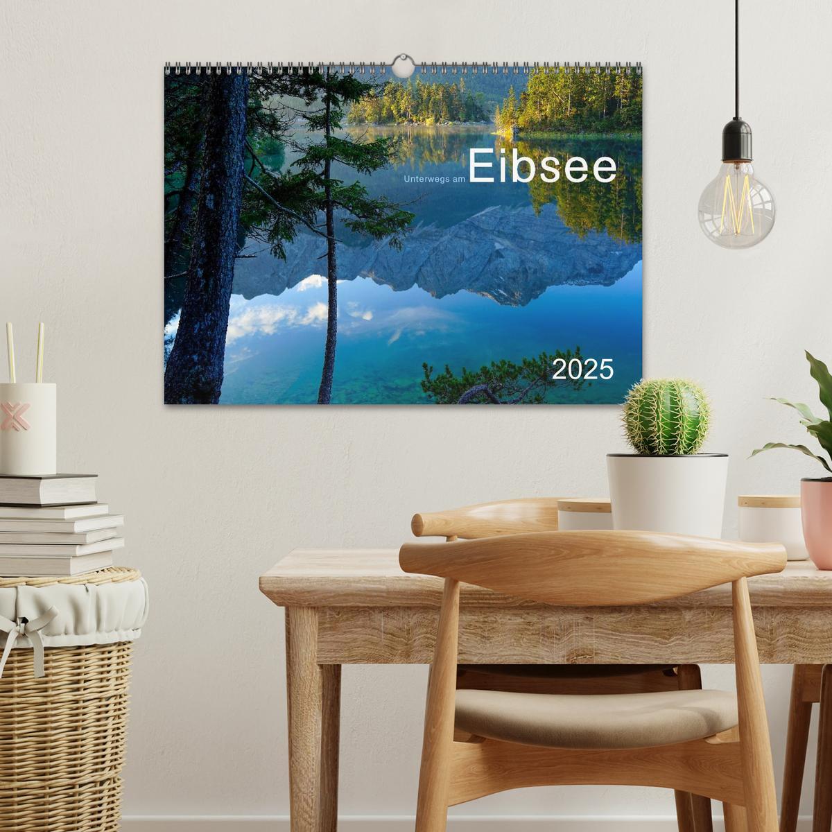 Bild: 9783435587766 | Unterwegs am Eibsee (Wandkalender 2025 DIN A3 quer), CALVENDO...