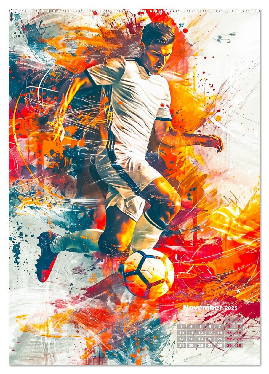 Bild: 9783457147191 | Fussball - Spieler in Action (Wandkalender 2025 DIN A2 hoch),...