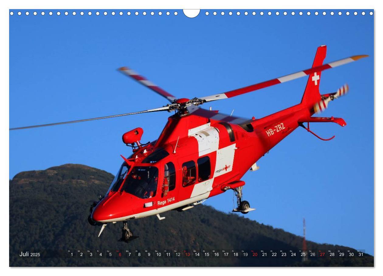 Bild: 9783435634866 | Helikopter in der Luft (Wandkalender 2025 DIN A3 quer), CALVENDO...