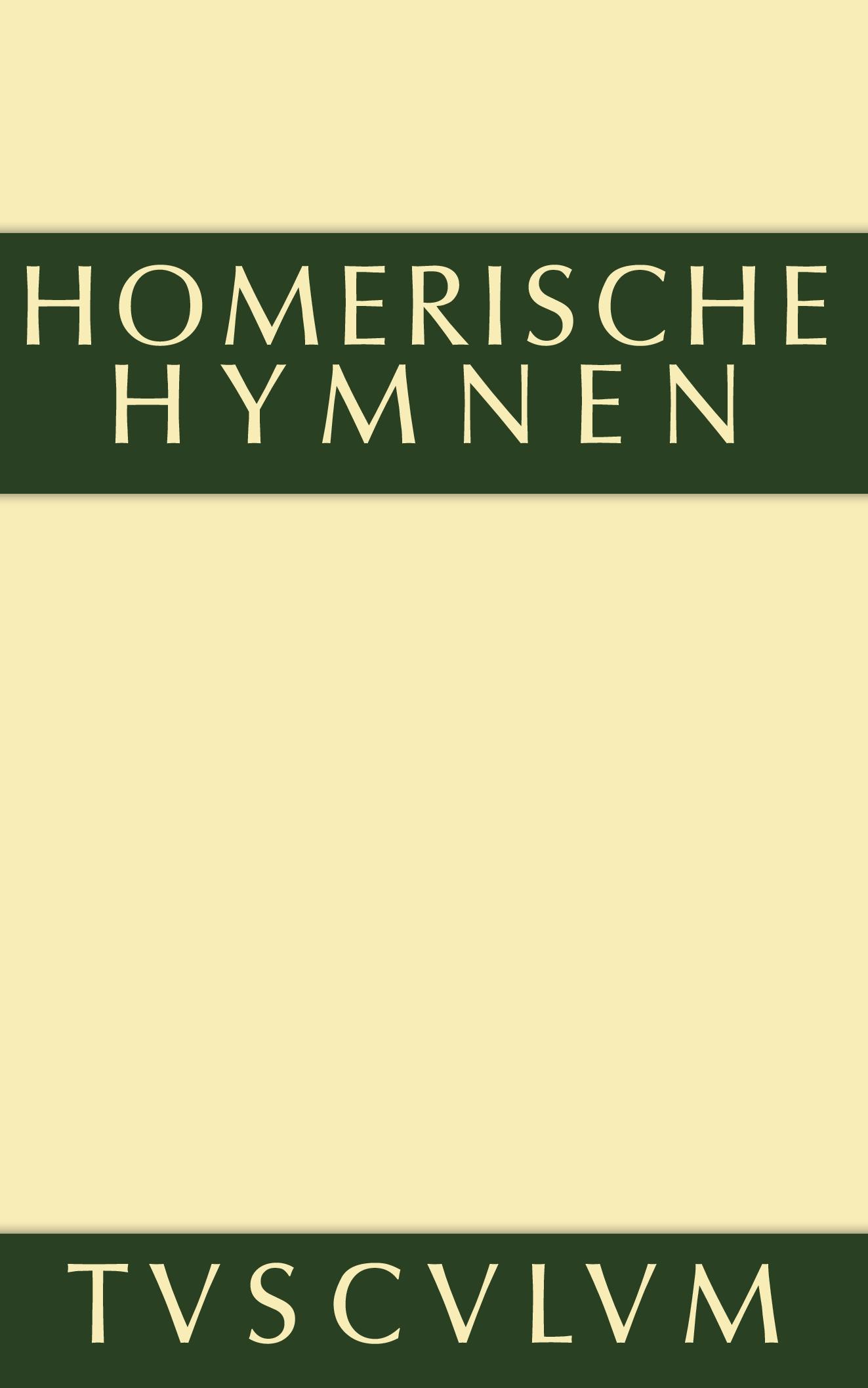 Cover: 9783110360974 | Homerische Hymnen | Anton Weiher | Buch | 167 S. | Deutsch | 2014