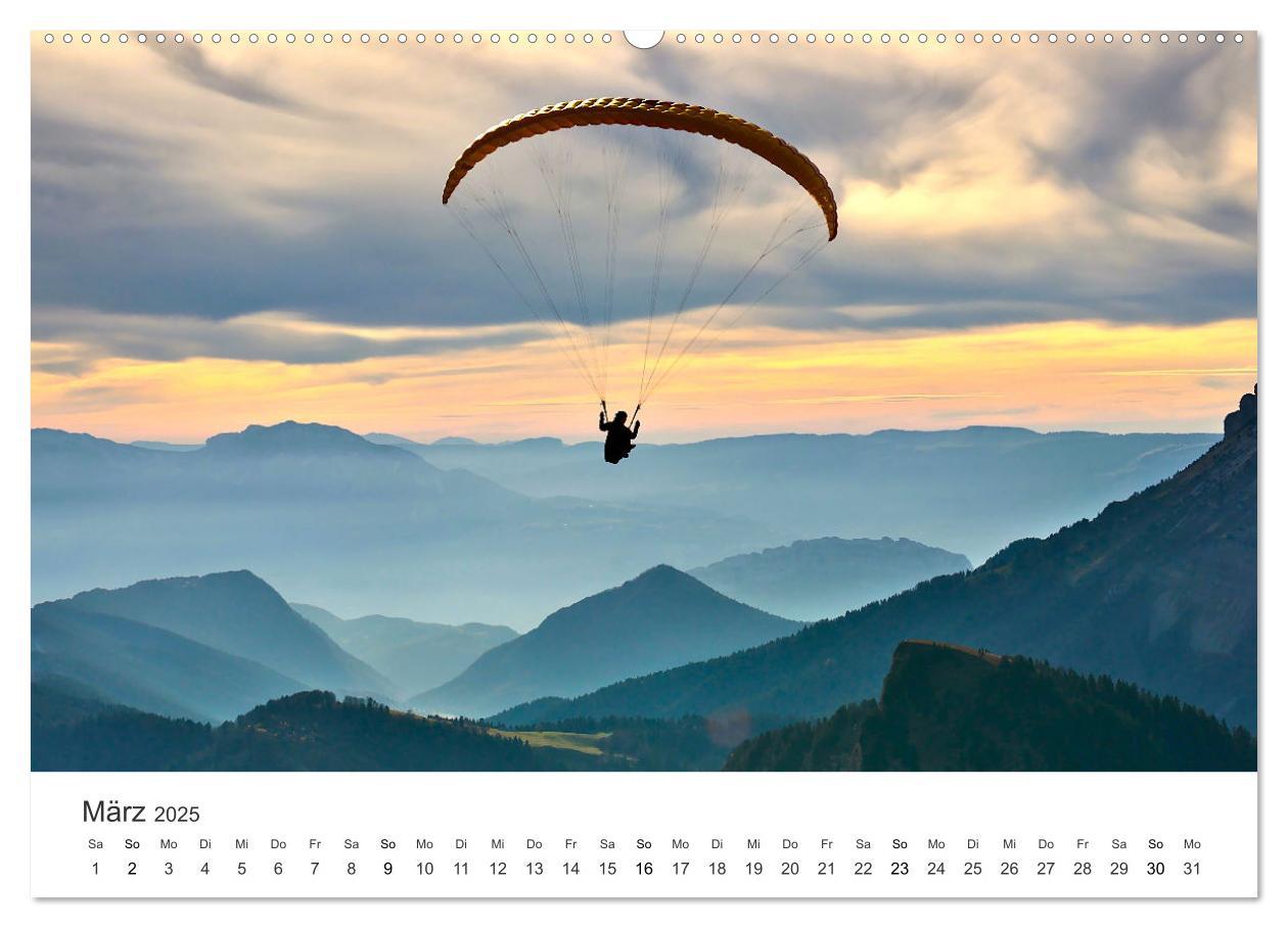 Bild: 9783383957604 | Paragleiten - Der Wunsch vom Fliegen. (Wandkalender 2025 DIN A2...