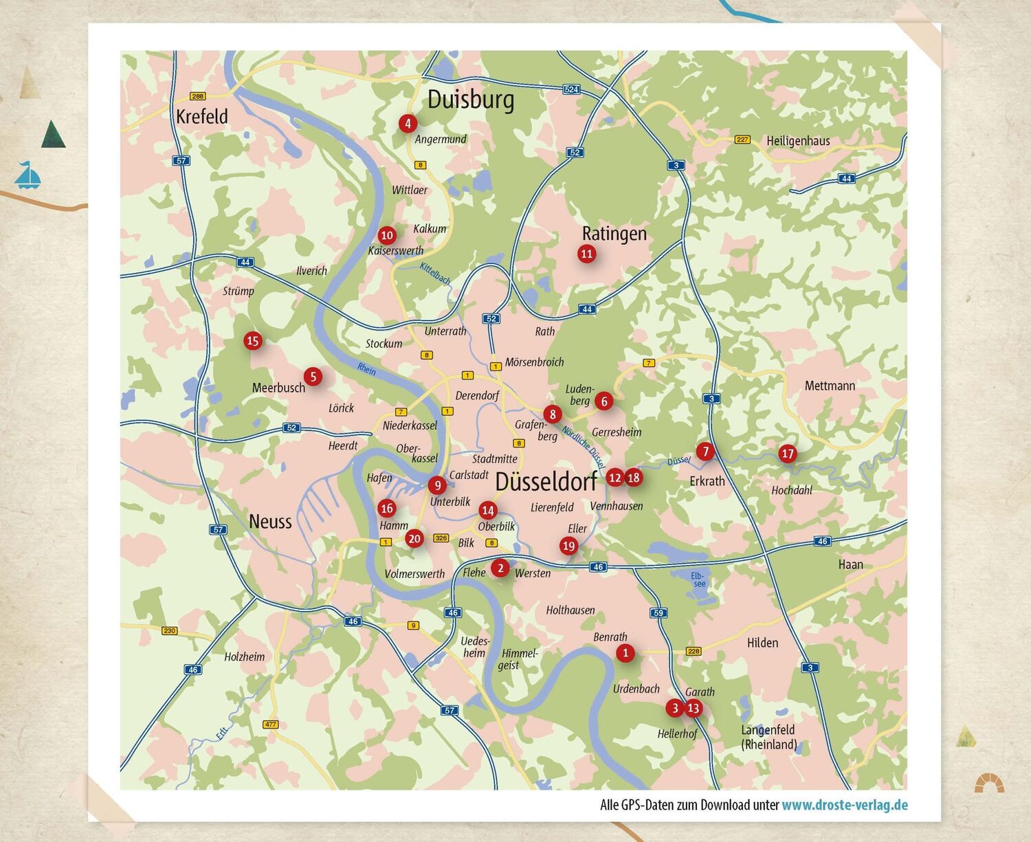 Bild: 9783770022229 | In und um Düsseldorf. Wandern für die Seele | Wohlfühlwege | Köhler