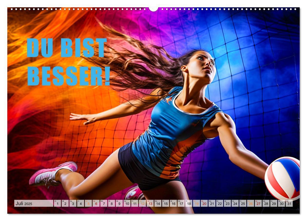 Bild: 9783383862816 | Volleyball und Motivation (Wandkalender 2025 DIN A2 quer), CALVENDO...