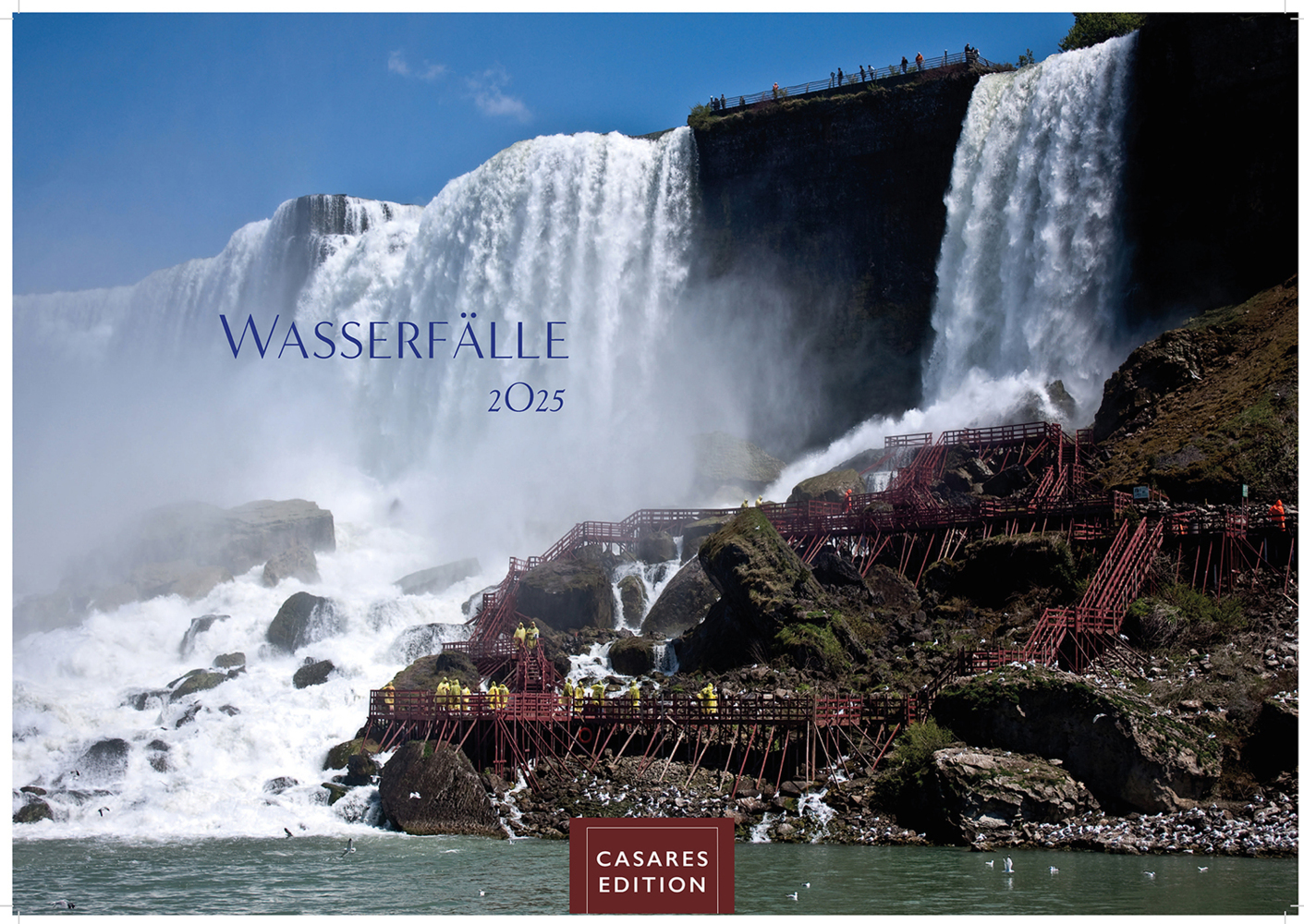 Cover: 9781835241080 | Wasserfälle 2025 L 35x50cm | Kalender | 14 S. | Deutsch | 2025