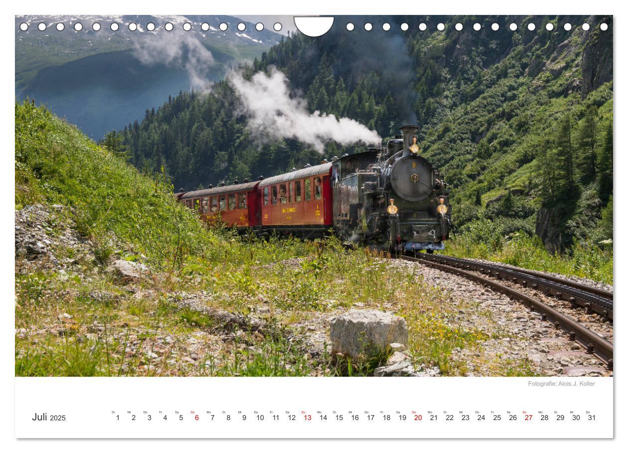 Bild: 9783435427765 | Dampfbahn Furka 2025 (Wandkalender 2025 DIN A4 quer), CALVENDO...