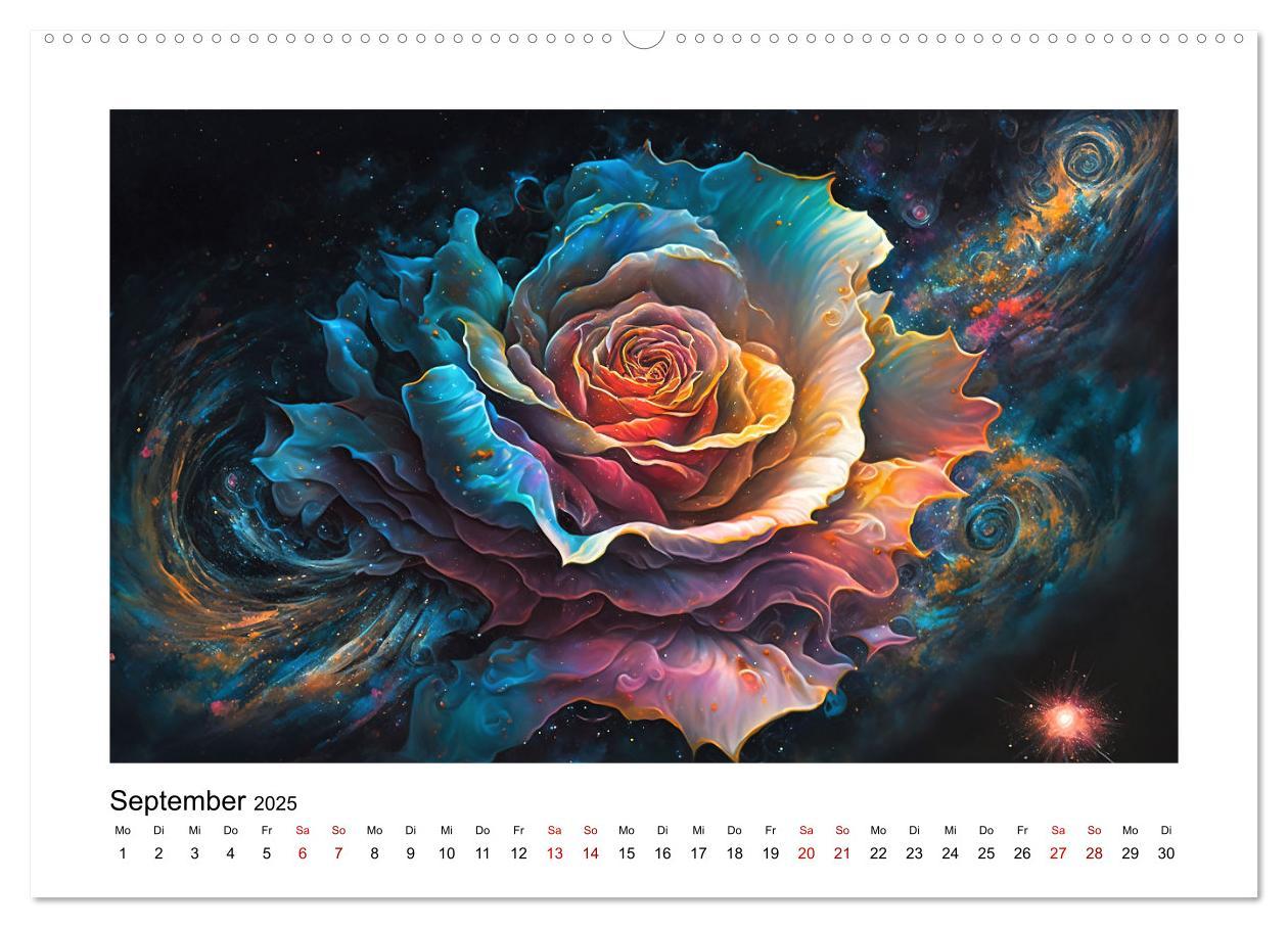 Bild: 9783383873508 | Kosmische Blüten (hochwertiger Premium Wandkalender 2025 DIN A2...