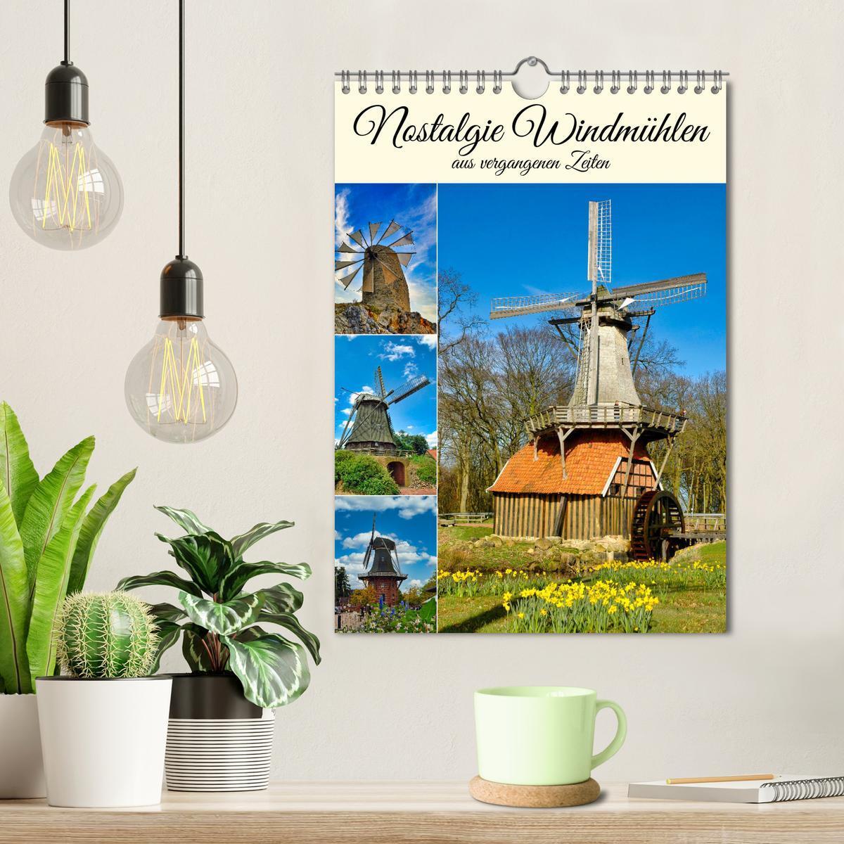 Bild: 9783435844104 | Nostalgie Windmühlen (Wandkalender 2025 DIN A4 hoch), CALVENDO...