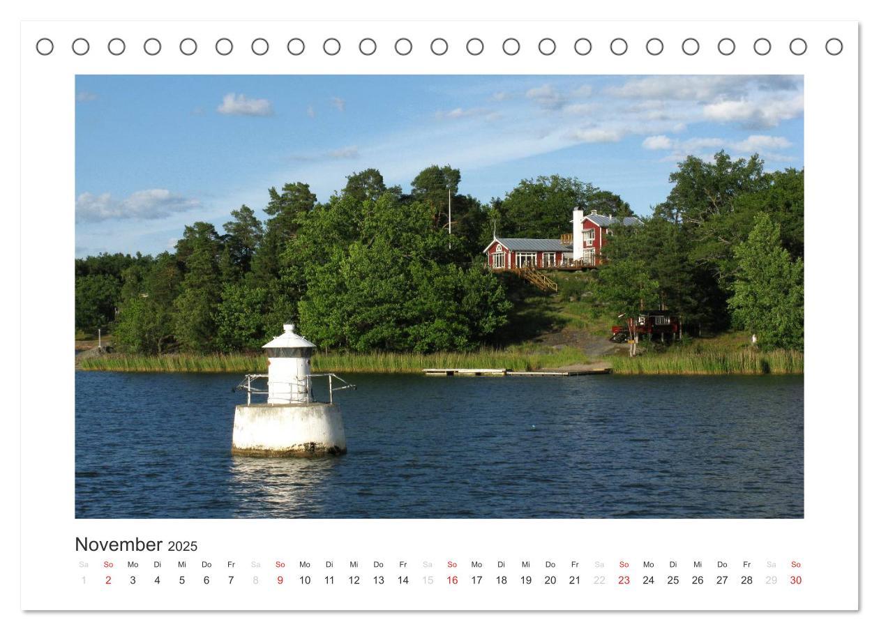 Bild: 9783435568406 | Stockholmer Schärengarten (Tischkalender 2025 DIN A5 quer),...