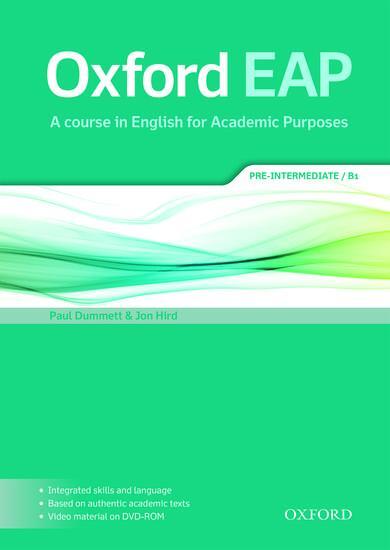 Cover: 9780194002073 | Oxford EAP: Pre-Intermediate B1. Student's Book and DVD-ROM Pack