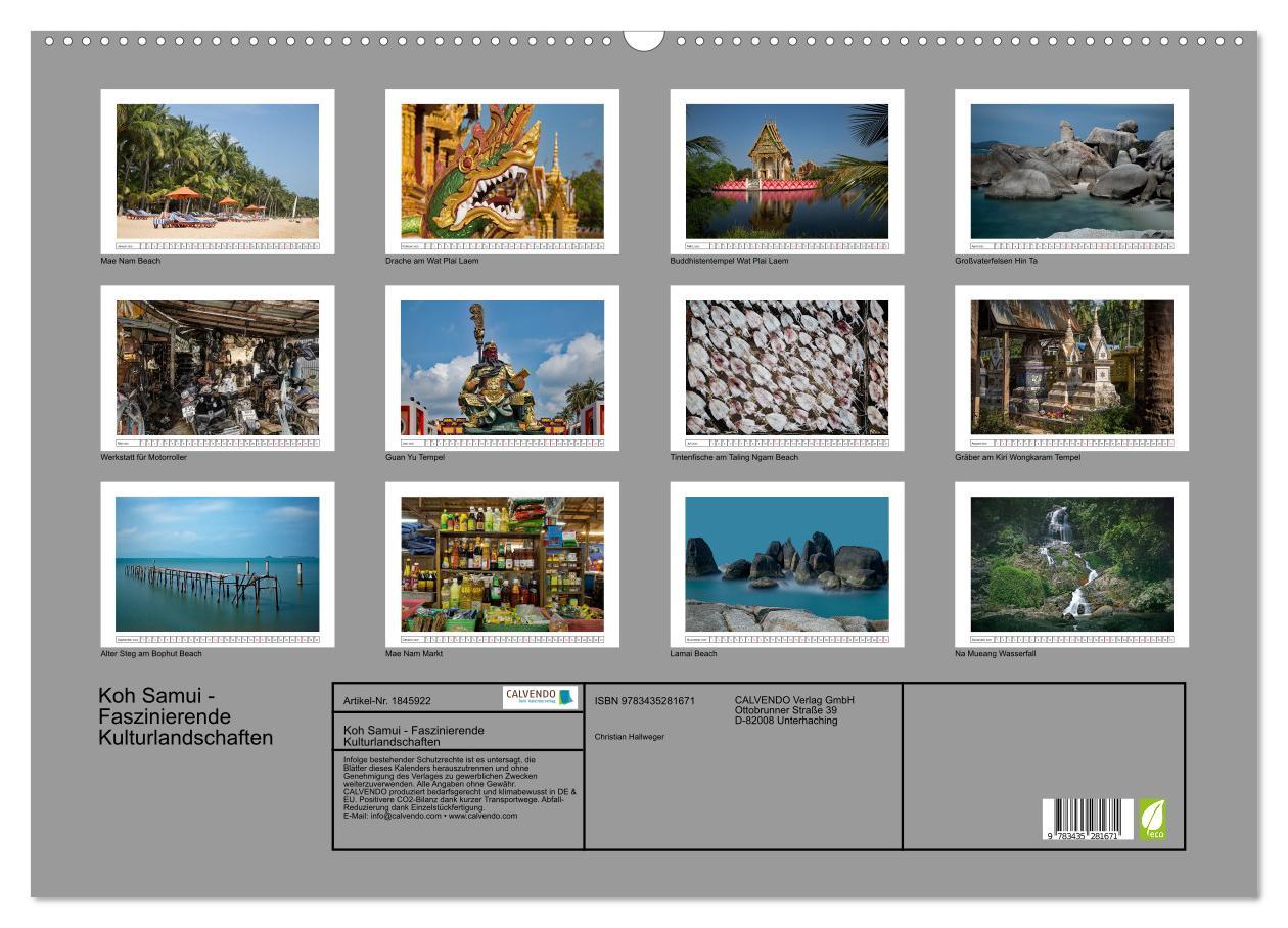 Bild: 9783435281671 | Koh Samui - Faszinierende Kulturlandschaften (Wandkalender 2025 DIN...