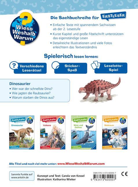 Bild: 9783473600007 | Wieso? Weshalb? Warum? Erstleser: Dinosaurier (Band 1) | Kessel | Buch