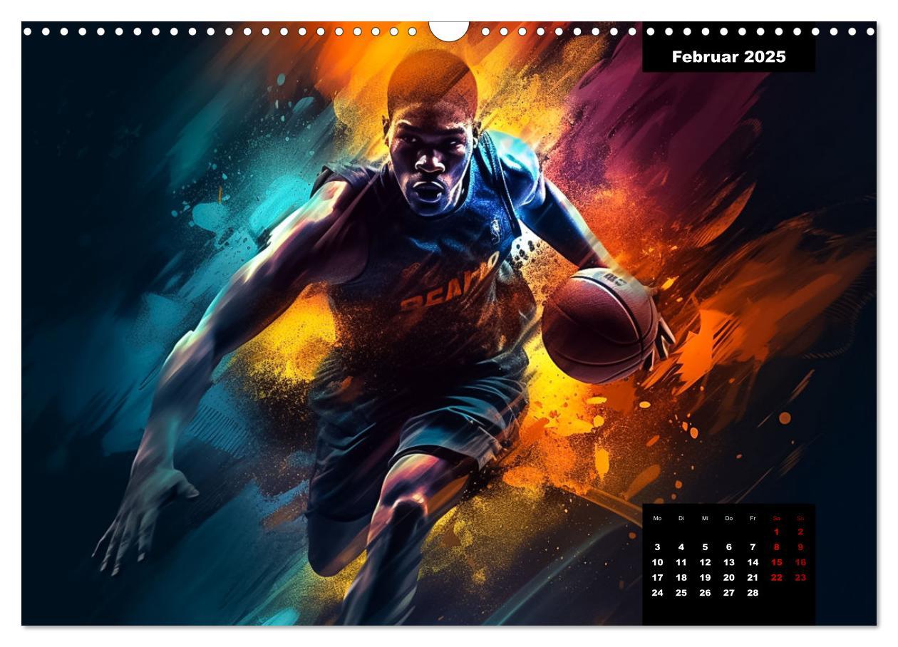 Bild: 9783383904974 | Faszination Basketball (Wandkalender 2025 DIN A3 quer), CALVENDO...