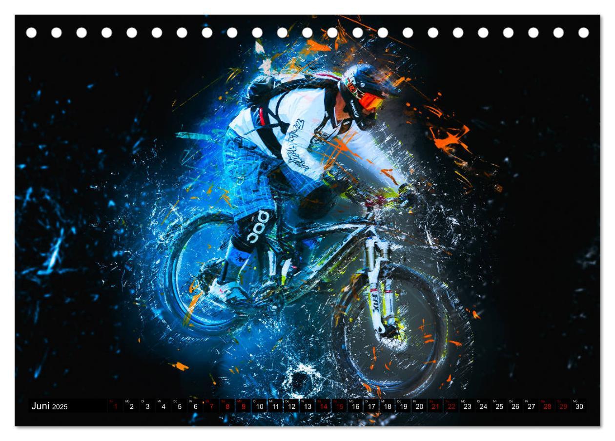 Bild: 9783435431885 | Downhill Explosion (Tischkalender 2025 DIN A5 quer), CALVENDO...