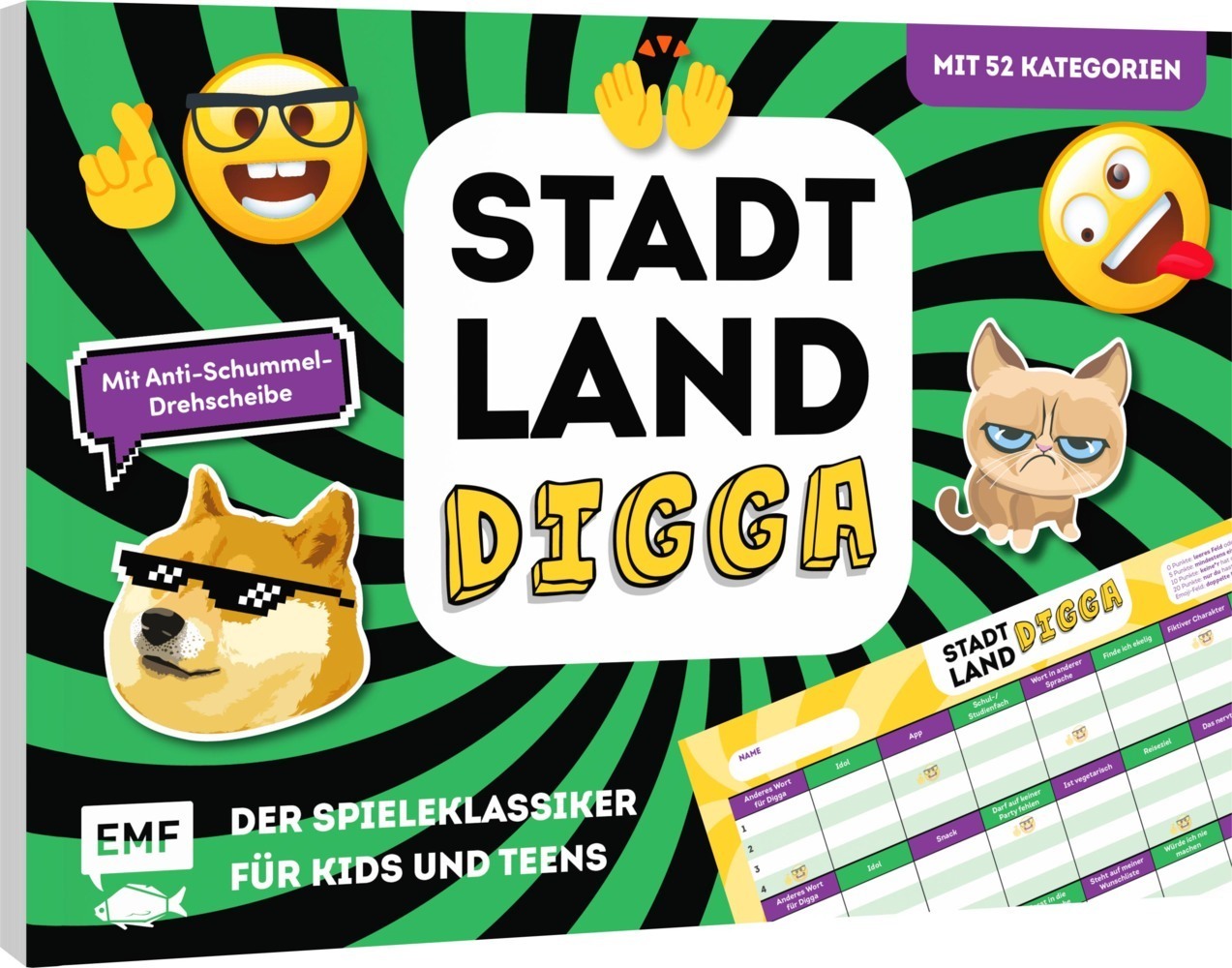 Cover: 4260478342453 | Stadt, Land, Digga - Der Spieleklassiker für Kids und Teens | Spiel