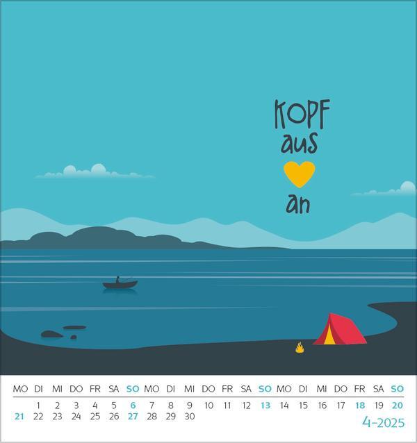 Bild: 9783731879886 | Bock auf Berg 2025 | aufstellbarer Postkartenkalender | Verlag Korsch