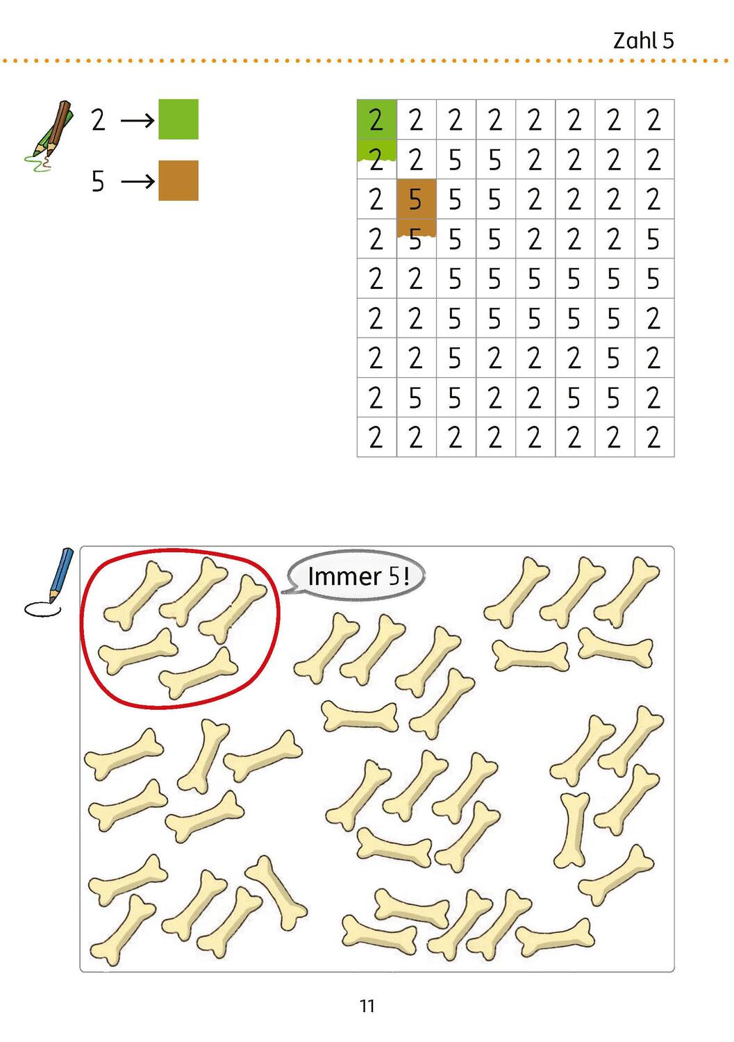 Bild: 9783881004305 | Mein Übungsheft Zahlen schreiben 1-10 - 1. Klasse: Zählen, Mengen,...