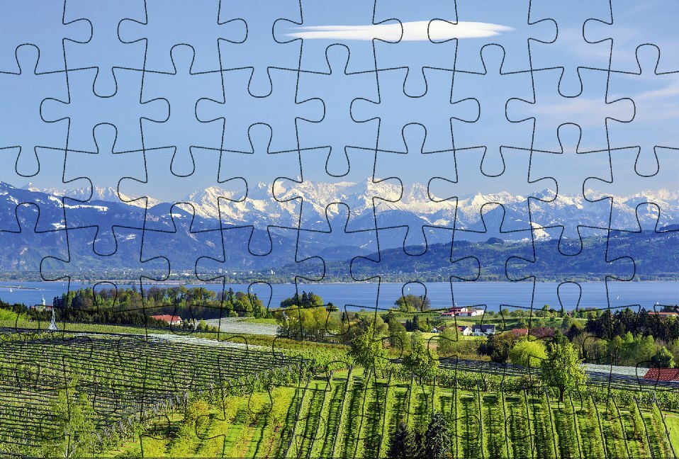 Cover: 4260220581666 | Puzzle-Postkarte Bodensee 3 | 2019 | Gmeiner-Verlag