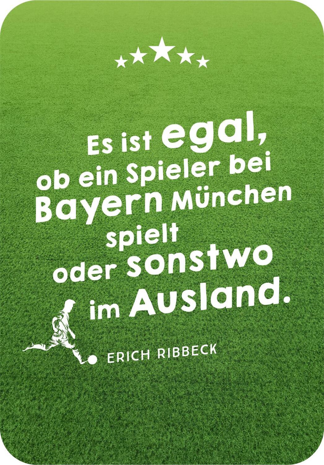 Bild: 9783845858463 | Die besten ever Fußballsprüche | 50 witzige Zitate | Taschenbuch