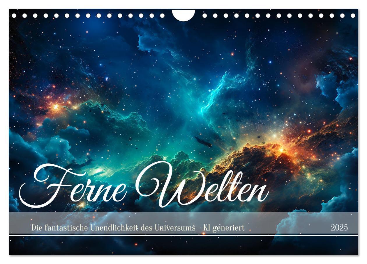 Cover: 9783383852398 | Ferne Welten (Wandkalender 2025 DIN A4 quer), CALVENDO Monatskalender