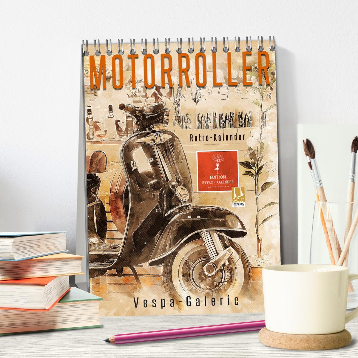 Bild: 9783435930395 | Motorroller - Vespa Galerie (Tischkalender 2025 DIN A5 hoch),...