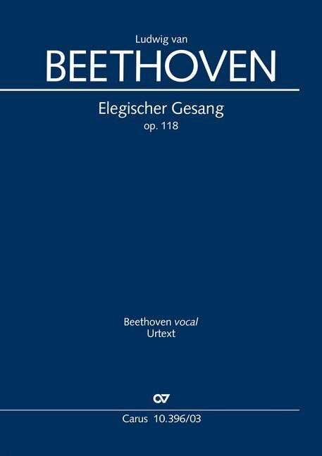 Cover: 9790007240011 | Elegischer Gesang (Klavierauszug) | Sanft wie du lebtest op. 118