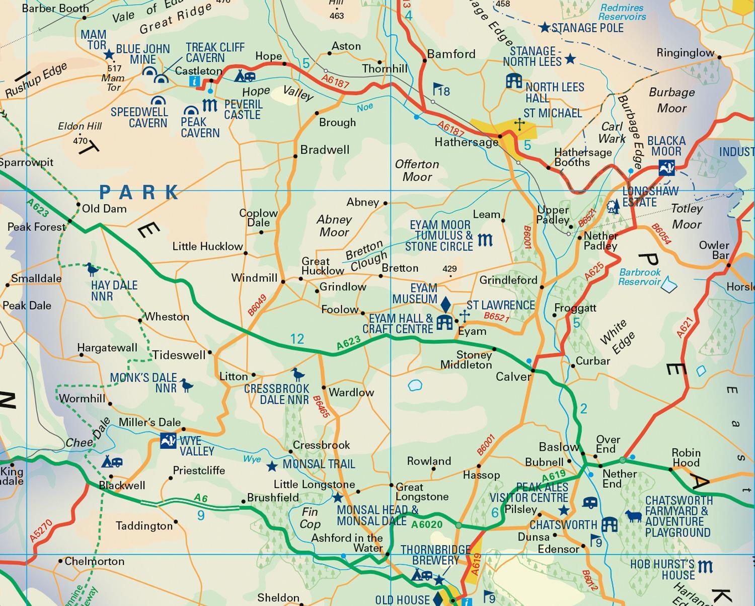 Bild: 9780008439217 | Peak District National Park Pocket Map | National Parks UK (u. a.)