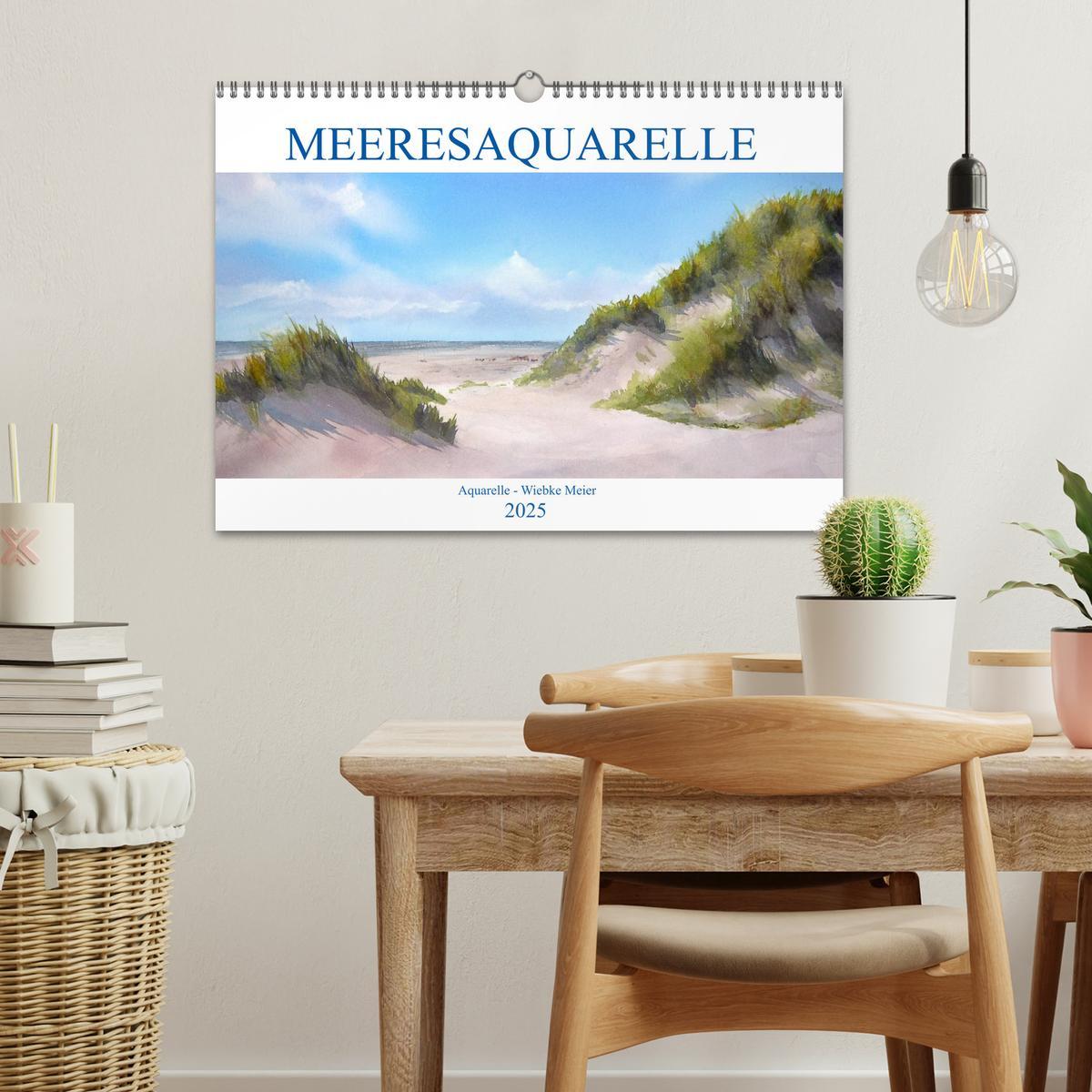 Bild: 9783435260898 | MEERESAQUARELLE (Wandkalender 2025 DIN A3 quer), CALVENDO...