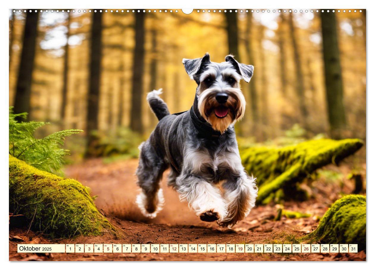 Bild: 9783457037423 | Schnauzer - vielseitige Allrounder (Wandkalender 2025 DIN A2 quer),...