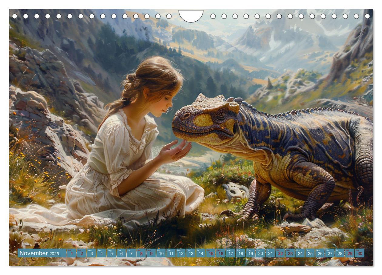 Bild: 9781325977895 | Dinosaur Legends (Wall Calendar 2025 DIN A4 landscape), CALVENDO 12...