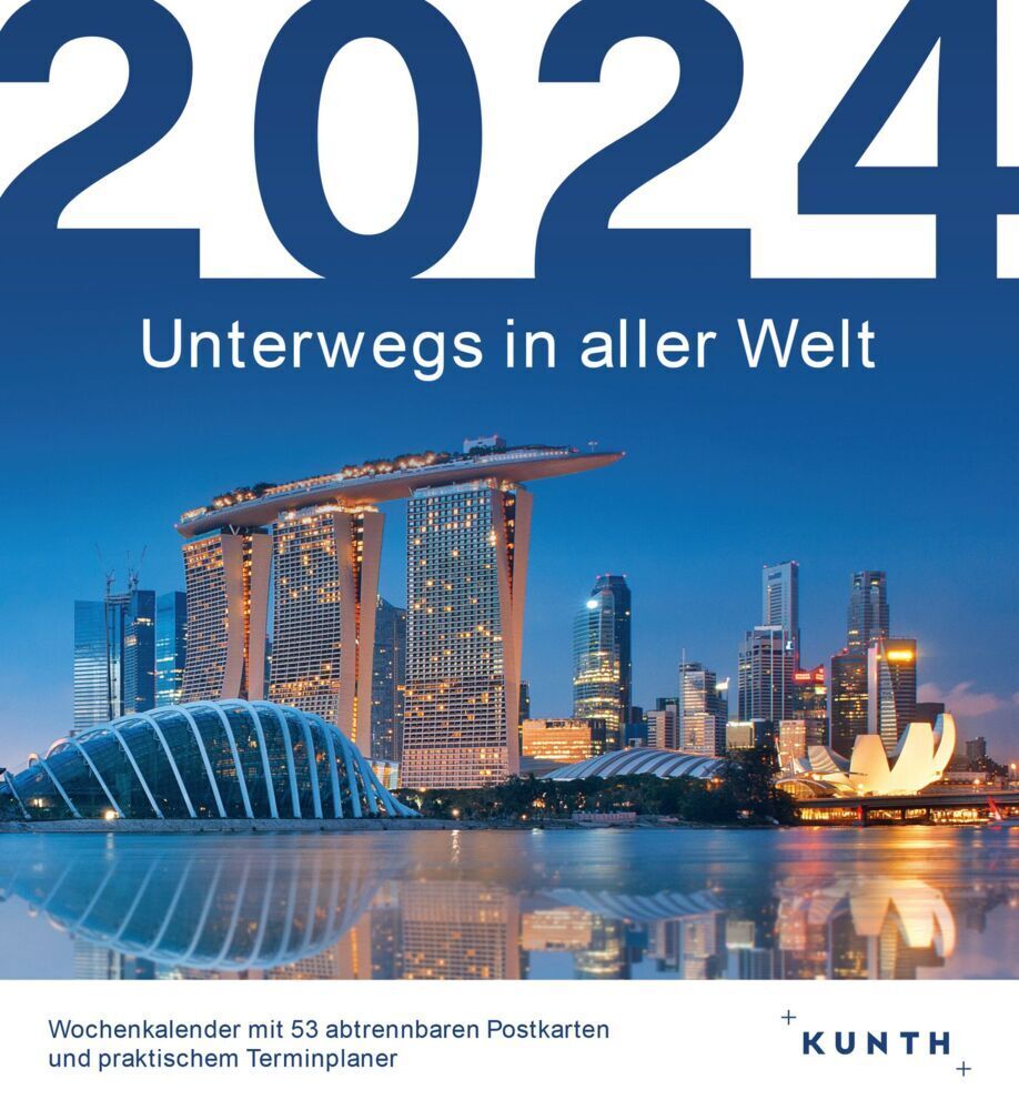 Cover: 9783965913011 | Unterwegs in aller Welt - KUNTH Postkartenkalender 2024 | Kalender