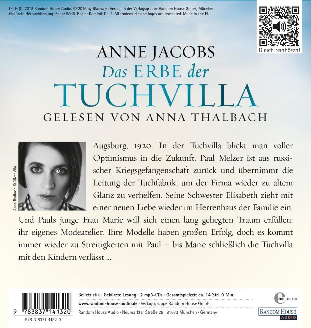 Bild: 9783837141320 | Das Erbe der Tuchvilla | Anne Jacobs | MP3 | Die Tuchvilla-Saga | 2