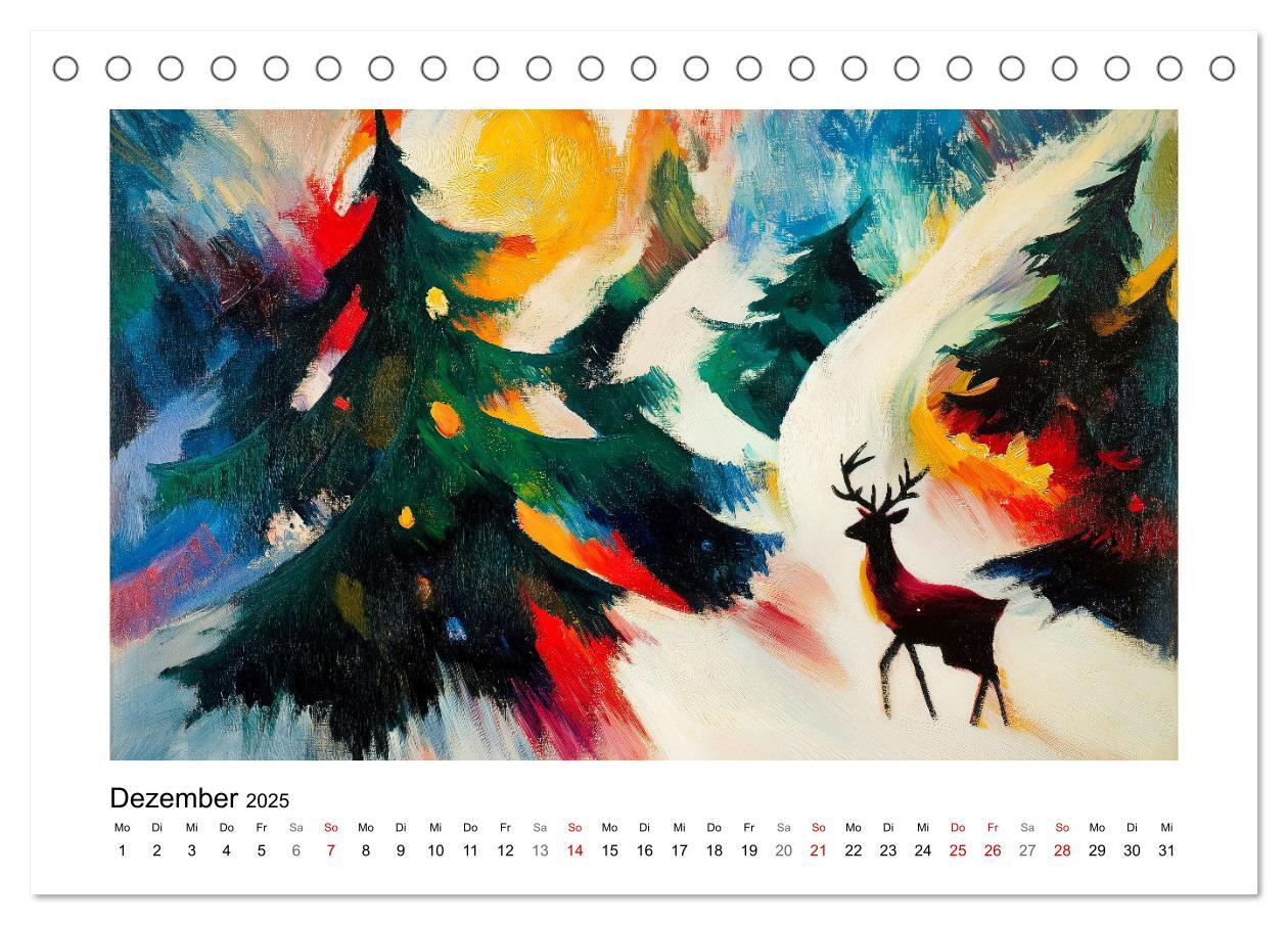 Bild: 9783457238257 | Expressionistisch durchs Jahr (Tischkalender 2025 DIN A5 quer),...