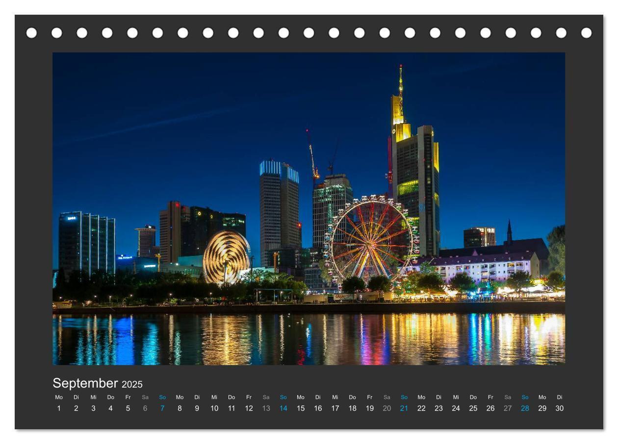 Bild: 9783435525294 | FRANKFURT - Nachtlichter 2025 (Tischkalender 2025 DIN A5 quer),...