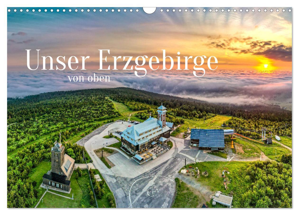 Cover: 9783383974915 | Unser Erzgebirge von oben (Wandkalender 2025 DIN A3 quer), CALVENDO...