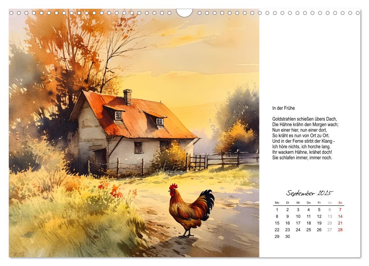 Bild: 9783383895739 | Gedichte von Theodor Storm (Wandkalender 2025 DIN A3 quer),...