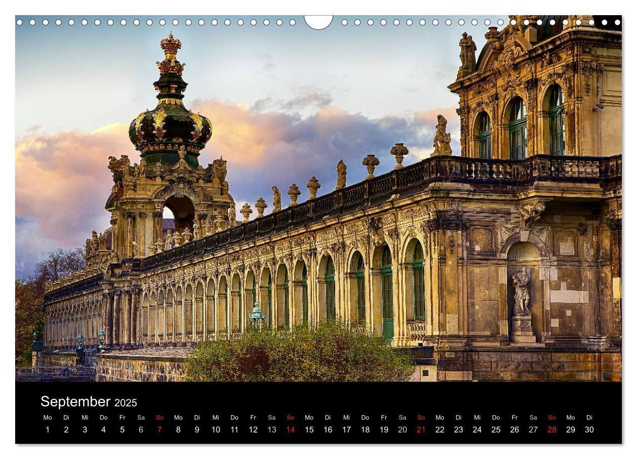 Bild: 9783435280452 | Dresden 2025 (Wandkalender 2025 DIN A3 quer), CALVENDO Monatskalender