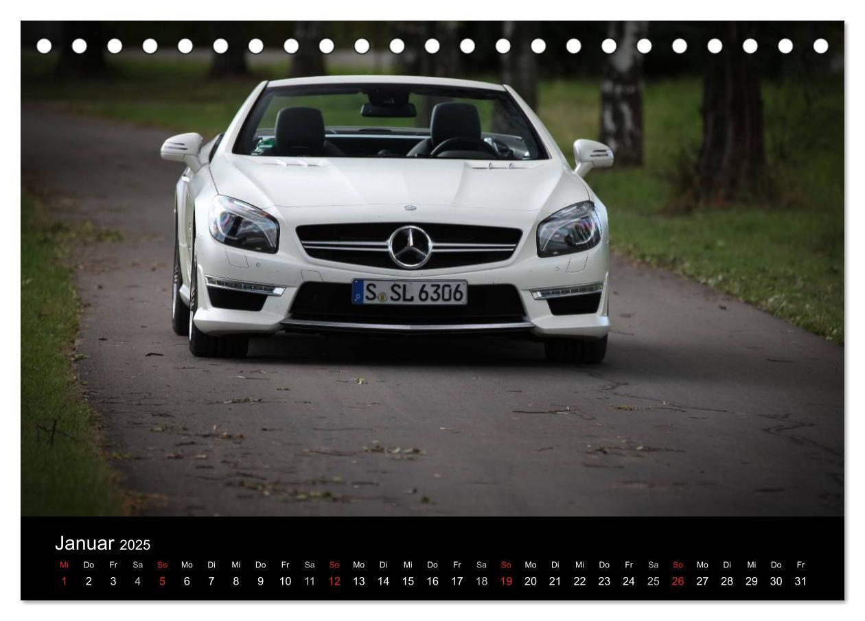 Bild: 9783435800490 | Mercedes-Benz SL 63 AMG (Tischkalender 2025 DIN A5 quer), CALVENDO...